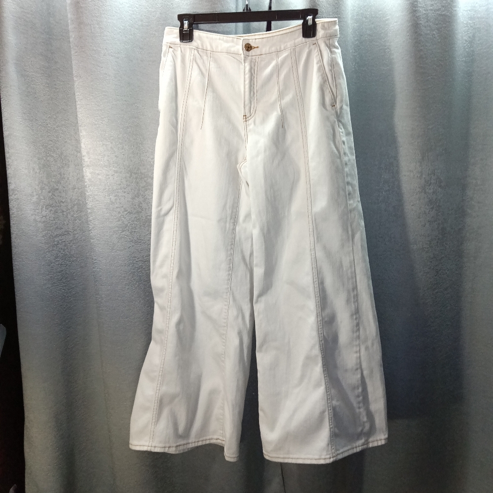 Cream Palazzo Jeans